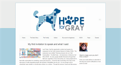 Desktop Screenshot of hopeforgray.com