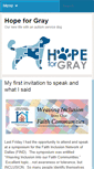 Mobile Screenshot of hopeforgray.com