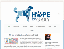 Tablet Screenshot of hopeforgray.com